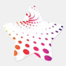 Tollende abstracte puntvector sticker