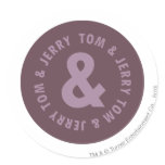 Tom en Jerry Round Logo 9 stickers