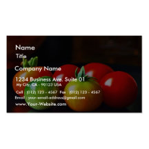 Tomates cerise cartes de visite personnelles