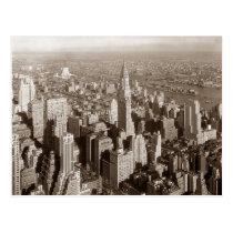 Ton vintage New York de sépia cartes postales