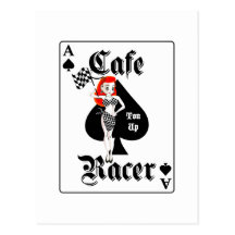 Tonne de coureur de café vers le haut de roux carte postale