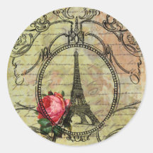 Toren & Rood van Parijs Eiffel namen Steampunk toe Stickers