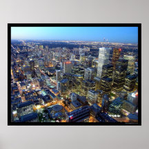 Toronto au crépuscule affiches