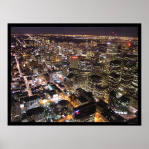 Toronto la nuit de la tour de NC Poster
