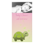 Tortue Announcment de bébé Photocartes