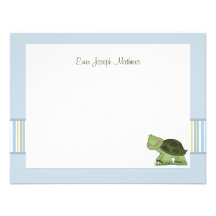 Tortue - la papeterie personnalisée/Notecard/remer Bristol
