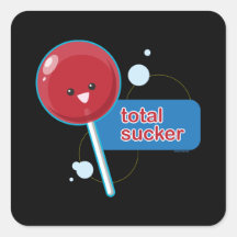 Totale Uitloper… Vierkante Sticker
