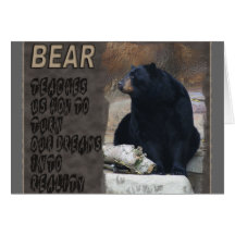 TOTEM D'OURS - RÊVES DANS LA RÉALITÉ - SAGESSE CARTE