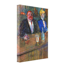 Toulouse-Lautrec - de bar Canvas Afdrukken