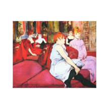 Toulouse-Lautrec - Salon in Rue DE Moulins Canvas Prints