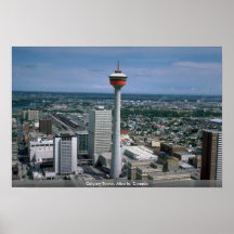 Tour de Calgary, Alberta, Canada Affiche