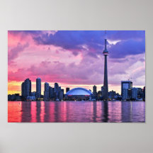Tour de NC : Vue d'île centrale Toronto Affiches