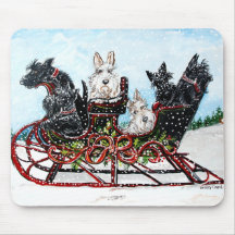 Tour de Sleigh de Scottie Tapis De Souris