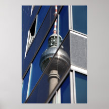 Tour de télévision réfléchissement de Berlin Posters