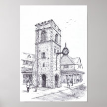 Tour d'horloge de St George Posters