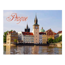 Tour d'horloge par la rivière de Vltava, Prague Cartes Postales