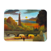 Tour Eiffel de Henri Rousseau à l'aimant de couche Magnets En Vinyle