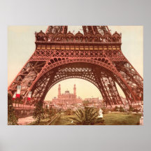 Tour Eiffel et le Trocadero Affiche