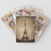 Tour Eiffel vintage jeux de cartes