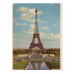 Tour Eiffel vintage Carte Postale