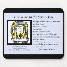 Tour sur l'autobus scolaire Mousepad Tapis De Souris