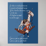 Tour sur une copie de cheval de basculage affiche