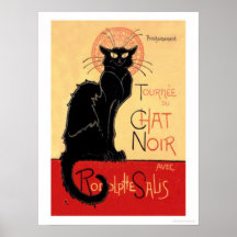 Tournee du Chat Noir Avec Rodolptte Salis Poster
