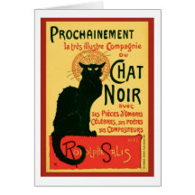 Tournée du Chat Noir, Theophile Steinlen Cartes De Vœux