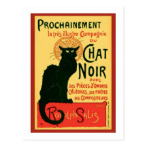 Tournée du Chat Noir, Theophile Steinlen Wenskaart