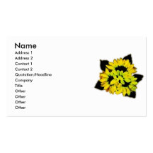 Tournesol Cartes De Visite Personnelles