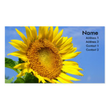 Tournesol Cartes De Visite Personnelles