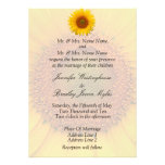 Tournesol épousant les invitations stationnaires