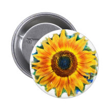 Tournesol Pin's Avec Agrafe