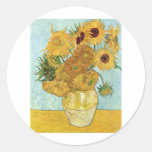 Tournesols de Vincent van Gogh Autocollant