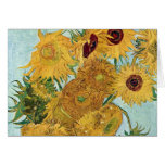 Tournesols de Vincent van Gogh Carte De Vœux