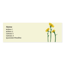 Tournesols - maigres cartes de visite professionnelles