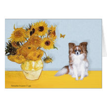 Tournesols - Papillon 6 Carte De Vœux