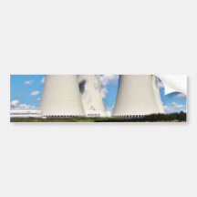 Tours de refroidissement d'une centrale nucléaire autocollants pour voiture
