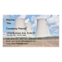 Tours de refroidissement d'une centrale nucléaire carte de visite
