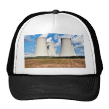 Tours de refroidissement d'une centrale nucléaire casquettes de camionneur
