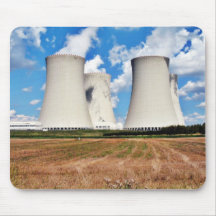 Tours de refroidissement d'une centrale nucléaire tapis de souris