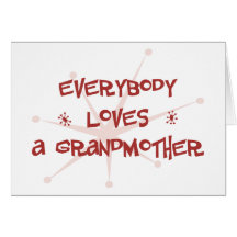 Tout le monde aime une grand-mère carte de vœux