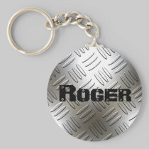 Tout nom de plat Keychain de diamant en métal porte-clés