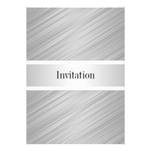 Tout occasionne les rayures argentées élégantes bl cartons d'invitation