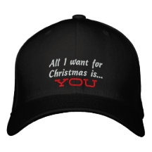 Tout que je veux pour Noël est…, vous Casquette De Baseball Brodée