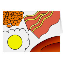 Toute la journée petit déjeuner carte de vœux