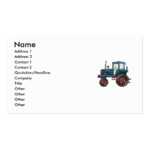 tracteur-timbre, nom, adresse 1, adresse 2, cont… modèle de carte de visite