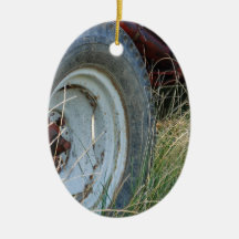 tractor details kerst ornament