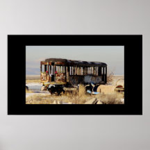 Train abandonné poster