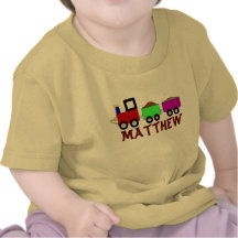 Train avec le nom t-shirt